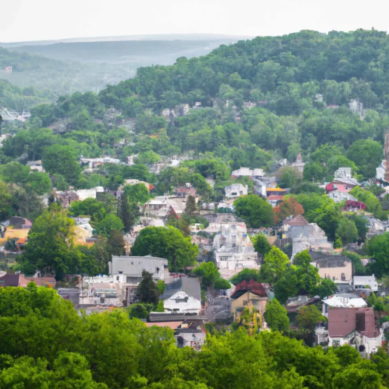 Aerial view of homes in Penn Wynne on the Main Line